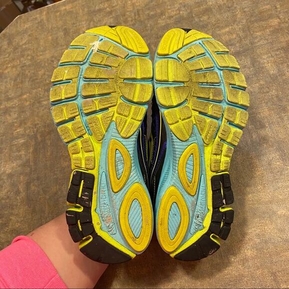 Saucony Ride 7 Running Shoes Women's Size 7.5 Blues & Yellow Multicolor - Picture 8 of 9